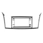 2 PCS Car Carbon Fiber Navigation System Display Decorative Sticker for Mitsubishi Lancer EVO 2008-2015, Left and Right Drive Universal, Navigation System Display