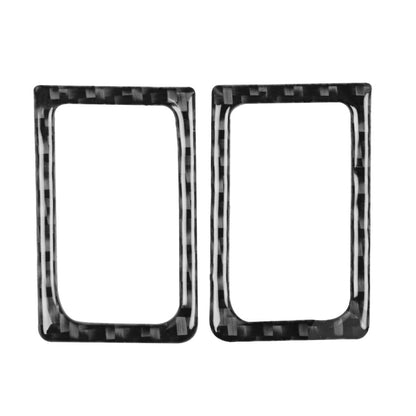 2 PCS Car Carbon Fiber Left and Right Door Lock Decorative Sticker for Nissan GTR R35 2008-2020, Left and Right Drive Universal, Door Lock