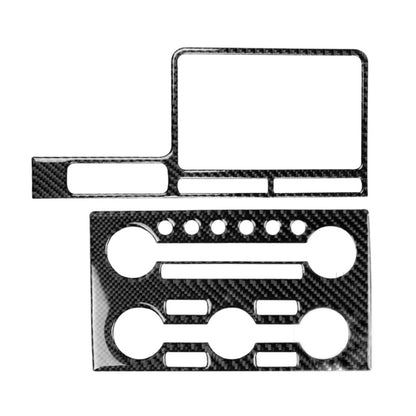 2 PCS Car Carbon Fiber Navigation Instrument Decorative Sticker for Nissan GTR R35 2008-2016, Left Drive, Navigation Instrument, Left Drive