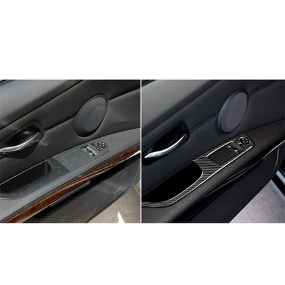 2 PCS Carbon Fiber Car Left Driving Lifting Panel Decorative Sticker for BMW E92 2005-2012, Diameter: 40.4cm, Diameter: 40.4cm