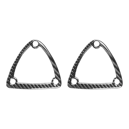 Car Carbon Fiber Seat Headrest Decorative Sticker for Mazda RX8 2004-2008, Left and Right Drive Universal, Seat Headrest