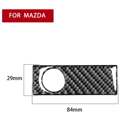 Car Carbon Fiber Glove Box Storage Box Handle Decorative Sticker for Mazda RX8 2004-2008, Left and Right Drive Universal, Glove Box Storage Box Handle