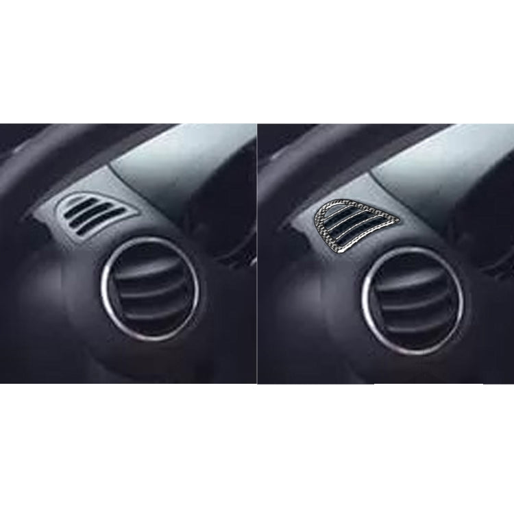 2 PCS Car Carbon Fiber Left and Right Air Outlet Decorative Sticker for Mazda RX8 2004-2008, Left and Right Drive Universal, Left and Right Air Outlet
