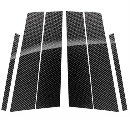Car Carbon Fiber B Pillar Decorative Sticker for Mercedes-Benz GLA 2013-2018, Left and Right Drive Universal, For Mercedes-Benz GLA 2013-2018