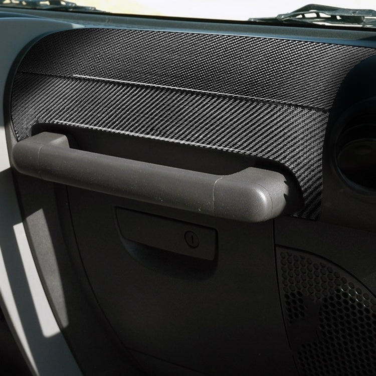 2 in 1 Car Carbon Fiber Front Passenger Seat Handrail Decorative Sticker for Jeep Wrangler JK 2007-2010, Left and Right Drive Universal, Front Passenger Seat Handrail