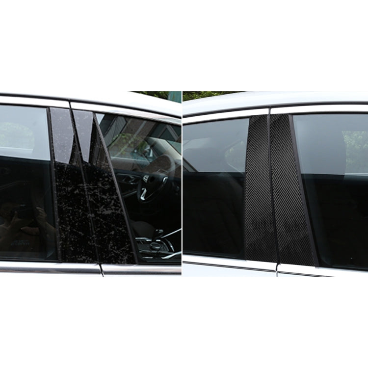 Car Carbon Fiber B Pillar Decorative Sticker for BMW 3 Series G20/G28/325Li/330d/335 2019-2020, Left and Right Drive Universal, B Pillar