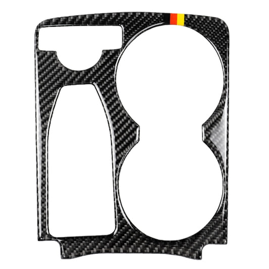 Car Carbon Fiber German Color Handrail Water Cup Holder Decorative Sticker for Mercedes-Benz GLK 2008-2015, Left Drive, German Color Handrail Water Cup Holder