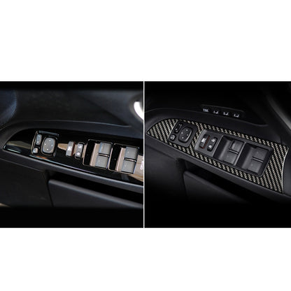 Car Carbon Fiber Window Glass Lift Decorative Sticker for Lexus IS250 300 350C 2006-2012, Right Drive, Window Glass Lift, Right Drive