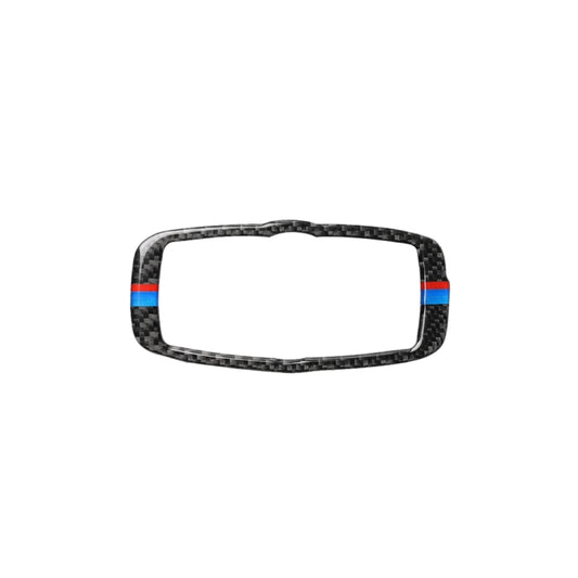 Car Carbon Fiber Tricolor Headlight Switch Frame Decorative Sticker for BMW 2008-2013 X5 E70 / X6 E71 / 5 Series E60 2008-2010, Left and Right Drive Universal, Headlight Switch Frame