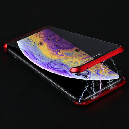 Ultra-thin angular frame magnetic absorption double - sided tempered glass shell, For iPhone X / XS, For iPhone XR, For iPhone XS Max
