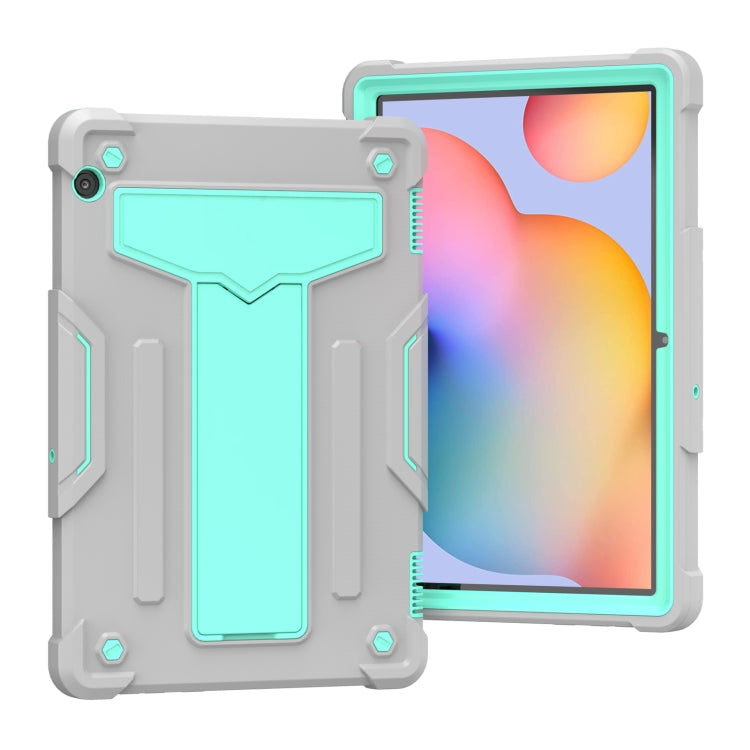 T-shaped Bracket Contrast Color Shockproof PC + Silicone Protective Case, For Huawei MatePad T8, For Huawei MediaPad T5
