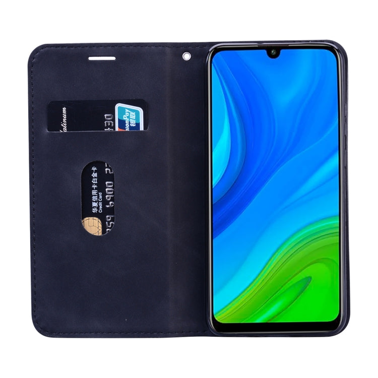 Frosted Business Magnetic Horizontal Flip PU Leather Case with Holder & Card Slot & Lanyard