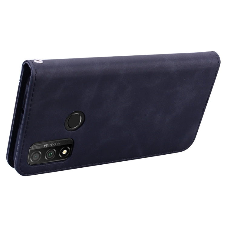 Frosted Business Magnetic Horizontal Flip PU Leather Case with Holder & Card Slot & Lanyard