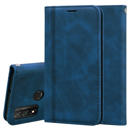 Frosted Business Magnetic Horizontal Flip PU Leather Case with Holder & Card Slot & Lanyard