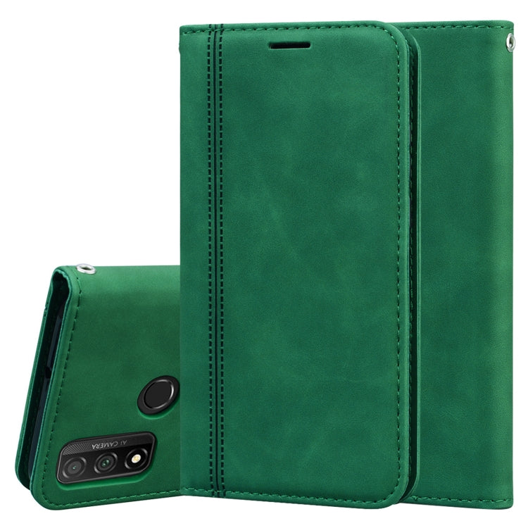 Frosted Business Magnetic Horizontal Flip PU Leather Case with Holder & Card Slot & Lanyard