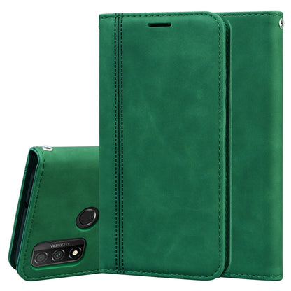 Frosted Business Magnetic Horizontal Flip PU Leather Case with Holder & Card Slot & Lanyard