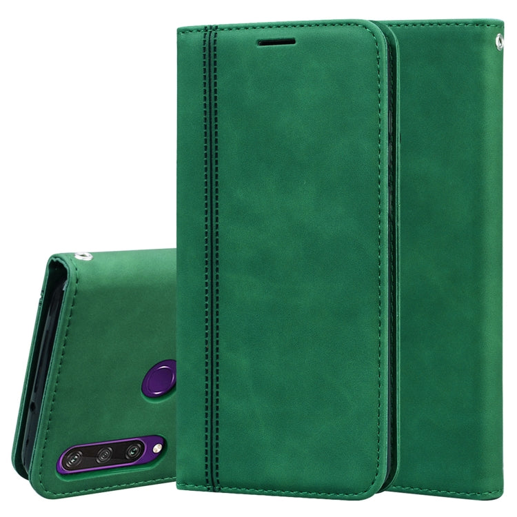 Frosted Business Magnetic Horizontal Flip PU Leather Case with Holder & Card Slot & Lanyard