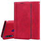 Frosted Business Magnetic Horizontal Flip PU Leather Case with Holder & Card Slot & Lanyard