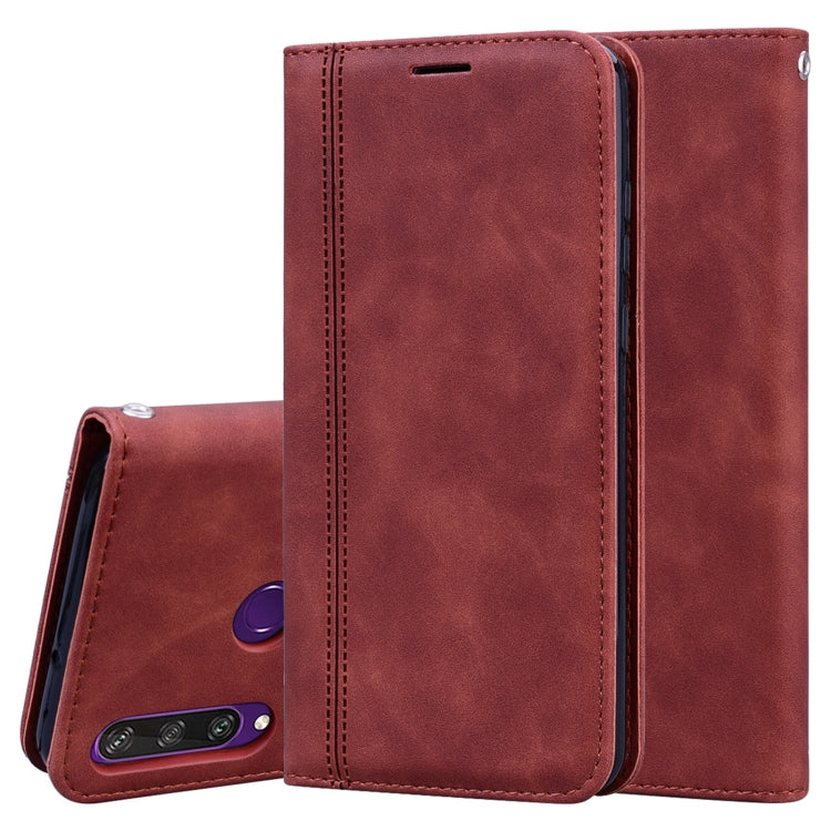 Frosted Business Magnetic Horizontal Flip PU Leather Case with Holder & Card Slot & Lanyard