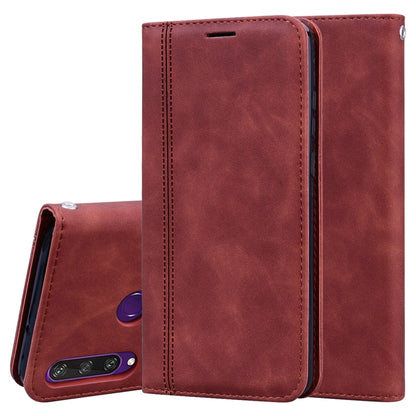 Frosted Business Magnetic Horizontal Flip PU Leather Case with Holder & Card Slot & Lanyard