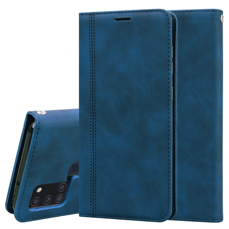 Frosted Business Magnetic Horizontal Flip PU Leather Case with Holder & Card Slot & Lanyard