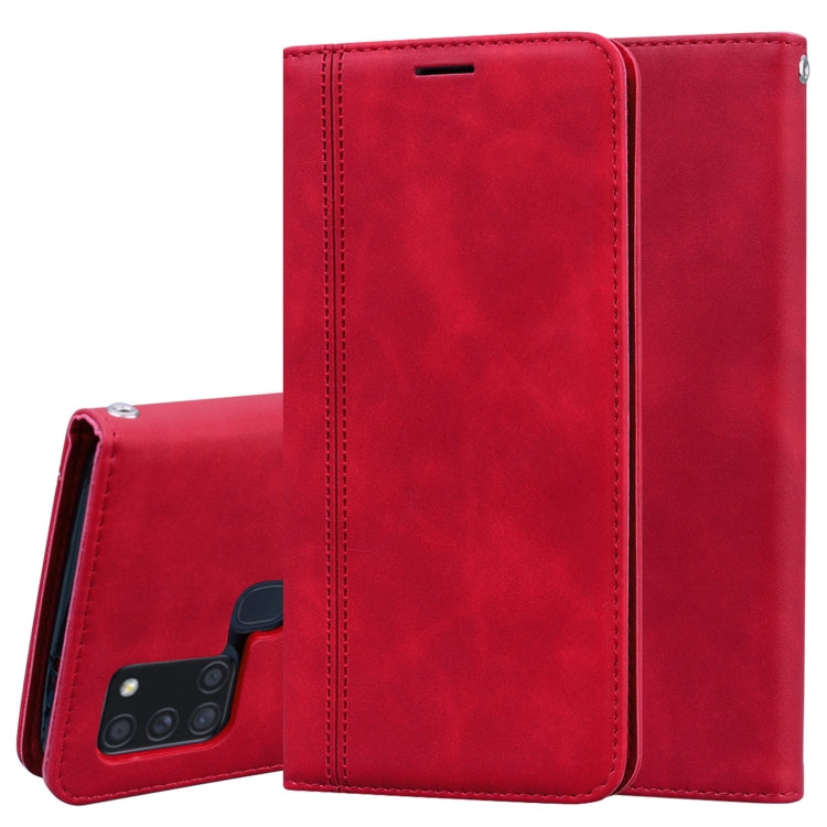 Frosted Business Magnetic Horizontal Flip PU Leather Case with Holder & Card Slot & Lanyard