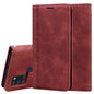 Frosted Business Magnetic Horizontal Flip PU Leather Case with Holder & Card Slot & Lanyard