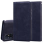 Frosted Business Magnetic Horizontal Flip PU Leather Case with Holder & Card Slot & Lanyard