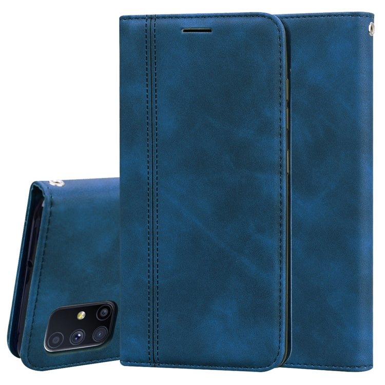 Frosted Business Magnetic Horizontal Flip PU Leather Case with Holder & Card Slot & Lanyard