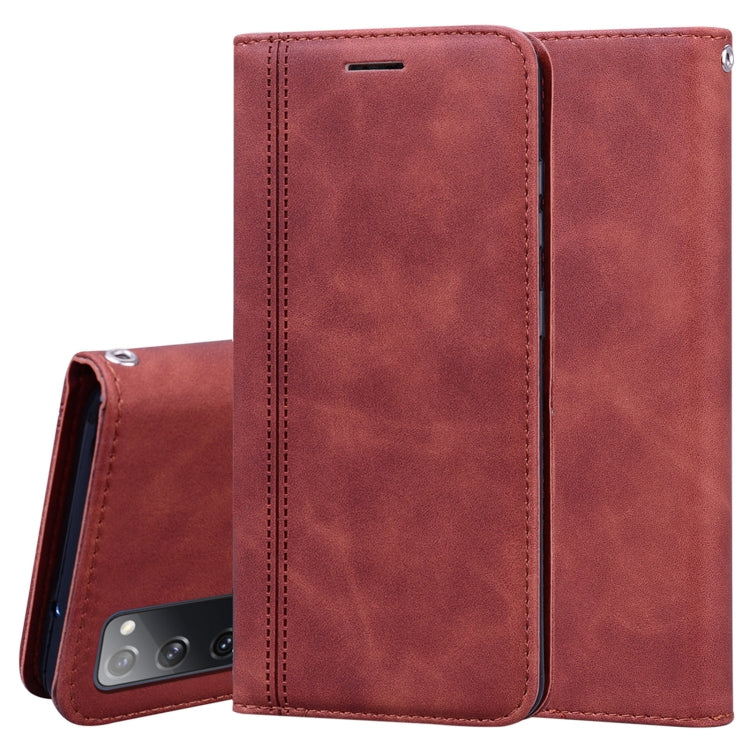 Frosted Business Magnetic Horizontal Flip PU Leather Case with Holder & Card Slot & Lanyard