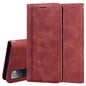 Frosted Business Magnetic Horizontal Flip PU Leather Case with Holder & Card Slot & Lanyard
