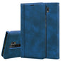Frosted Business Magnetic Horizontal Flip PU Leather Case with Holder & Card Slot & Lanyard