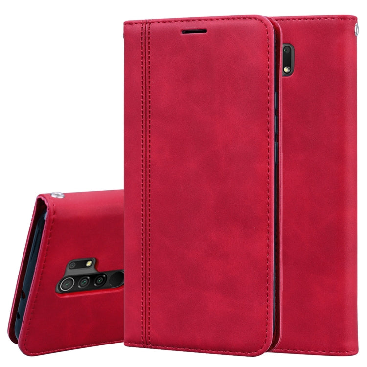 Frosted Business Magnetic Horizontal Flip PU Leather Case with Holder & Card Slot & Lanyard
