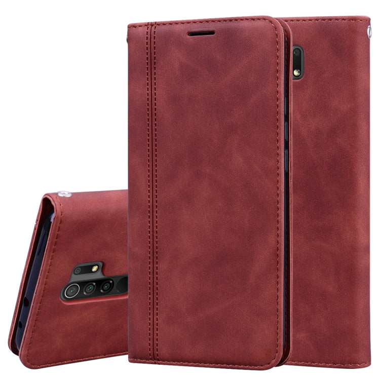 Frosted Business Magnetic Horizontal Flip PU Leather Case with Holder & Card Slot & Lanyard