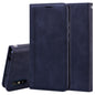 Frosted Business Magnetic Horizontal Flip PU Leather Case with Holder & Card Slot & Lanyard