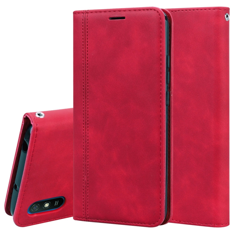 Frosted Business Magnetic Horizontal Flip PU Leather Case with Holder & Card Slot & Lanyard