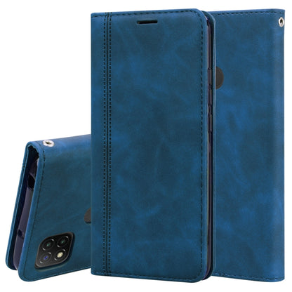 Frosted Business Magnetic Horizontal Flip PU Leather Case with Holder & Card Slot & Lanyard