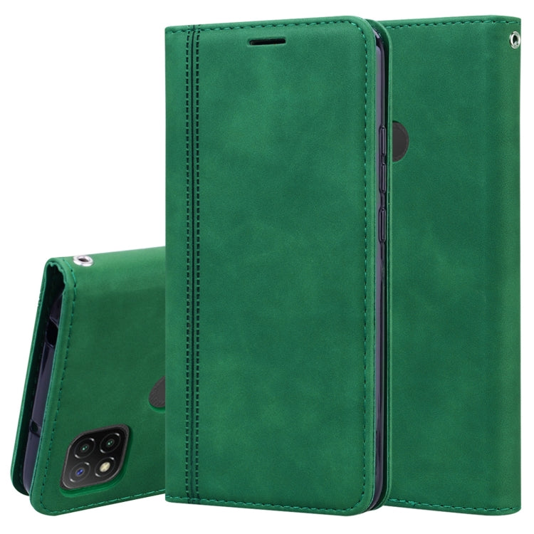 Frosted Business Magnetic Horizontal Flip PU Leather Case with Holder & Card Slot & Lanyard