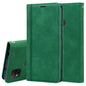 Frosted Business Magnetic Horizontal Flip PU Leather Case with Holder & Card Slot & Lanyard