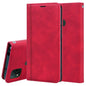 Frosted Business Magnetic Horizontal Flip PU Leather Case with Holder & Card Slot & Lanyard