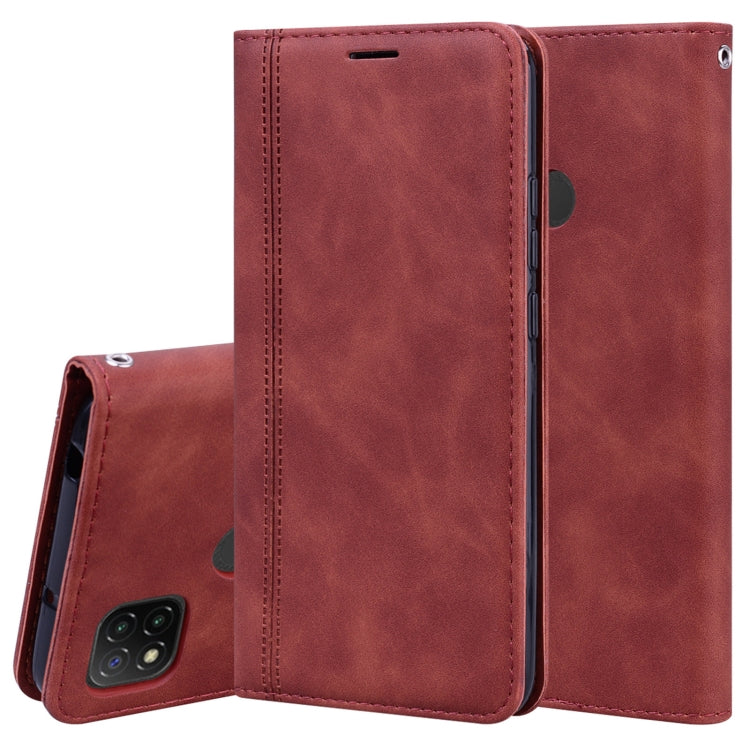 Frosted Business Magnetic Horizontal Flip PU Leather Case with Holder & Card Slot & Lanyard