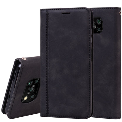Frosted Business Magnetic Horizontal Flip PU Leather Case with Holder & Card Slot & Lanyard