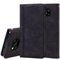 Frosted Business Magnetic Horizontal Flip PU Leather Case with Holder & Card Slot & Lanyard