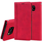 Frosted Business Magnetic Horizontal Flip PU Leather Case with Holder & Card Slot & Lanyard