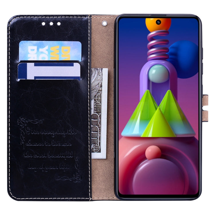 Business Style Oil Wax Texture Horizontal Flip Leather Case, with Holder & Card Slots & Wallet