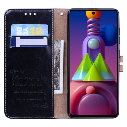 Business Style Oil Wax Texture Horizontal Flip Leather Case, with Holder & Card Slots & Wallet