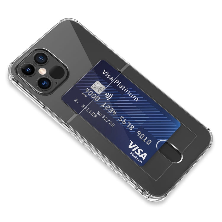 TPU Transparent Protective Case with Card Slots, For iPhone 12, For iPhone 12 Mini, For iPhone 12 Pro, For iPhone 12 Pro Max