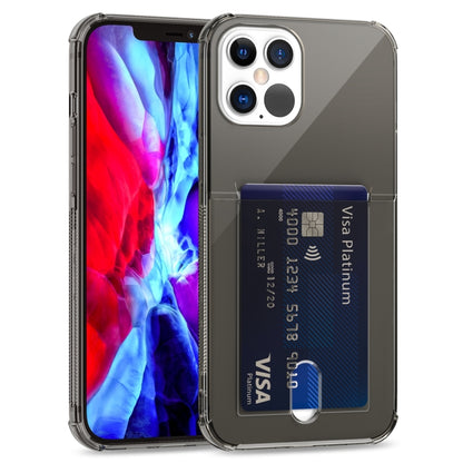 TPU Transparent Protective Case with Card Slots, For iPhone 12, For iPhone 12 Mini, For iPhone 12 Pro, For iPhone 12 Pro Max