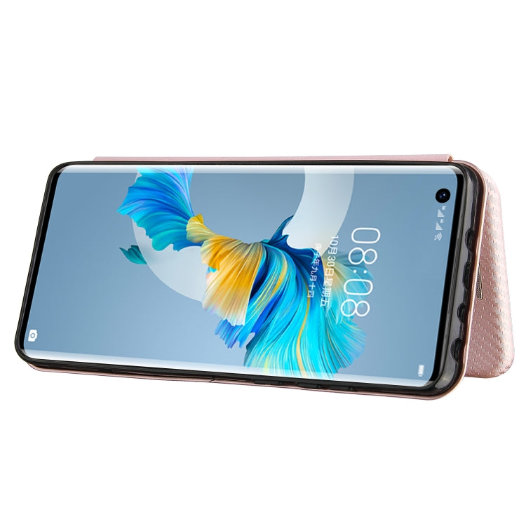 Carbon Fiber Texture Magnetic Horizontal Flip TPU + PC + PU Leather Case with Card Slot, For Huawei Mate 40, For Samsung Galaxy S21 Ultra 5G, For LG K52 / K62, For vivo V20 Pro 5G, For Motorola One 5G / Moto G 5G Plus, For Huawei Mate 40 Pro�����������...
