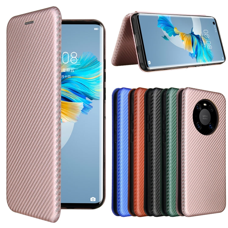 Carbon Fiber Texture Magnetic Horizontal Flip TPU + PC + PU Leather Case with Card Slot, For Huawei Mate 40, For Samsung Galaxy S21 Ultra 5G, For LG K52 / K62, For vivo V20 Pro 5G, For Motorola One 5G / Moto G 5G Plus, For Huawei Mate 40 Pro�����������...